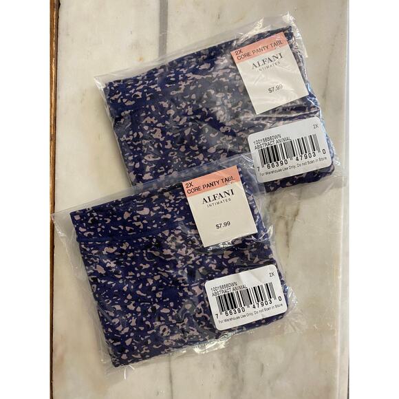 2 Pair Alfani Plus Size Bikini Underwear 2X - Picture 3 of 3